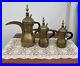 Coffee Dallah Pot Brass Antique Middle Islamic Arabic Eastern Vintage Tea Set