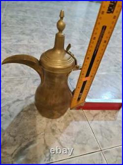 Coffee Maker Tea Pot Rslan Dallah Original Copper Antique Middle Eastern Stamped