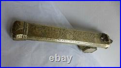 DIVIT. Antique copper brass Pen Case (Divit). XIXth C. Ancien divit