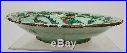 Early Antique Iznik Ottoman Middle Eastern Islamic Art Bowl Dish