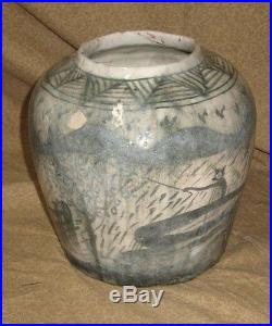 Early Antique Persian Islamic Middle Eastern Ceramic Pottery Jar