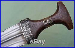 Early Silver mounted Islamic Jambiya with Orange H0rn Handle