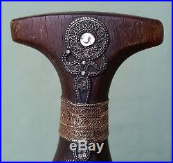 Early Silver mounted Islamic Jambiya with Orange H0rn Handle