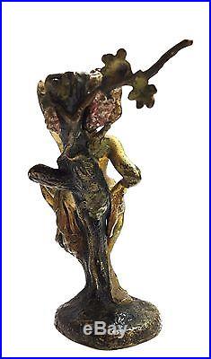 Exquisite Antique Signed NAM GREB Franz Bergman Erotic Nymph Vienna Bronze
