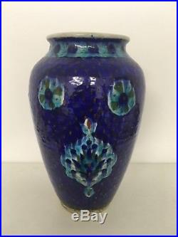 Extremely Rare Armenian Palestine Jerusalem Pottery Vase Signed By Ohannesian