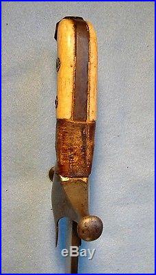 FINE, Massive Old Antique Persian Shamshir Sword withArab or Indian Mounts /dagger