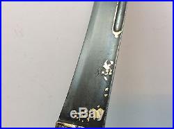Fine Old Antique Ottoman Middle Eastern Yataghan Dagger Wootz No Shamshir Sword