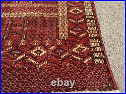 Fine ANTIQUE TEKKE ENSI Door Design RARE 19th Century MIDDLE EASTERN RUG