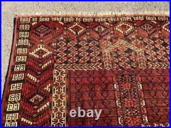 Fine ANTIQUE TEKKE ENSI Door Design RARE 19th Century MIDDLE EASTERN RUG