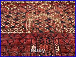 Fine ANTIQUE TEKKE ENSI Door Design RARE 19th Century MIDDLE EASTERN RUG