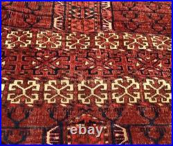 Fine ANTIQUE TEKKE ENSI Door Design RARE 19th Century MIDDLE EASTERN RUG