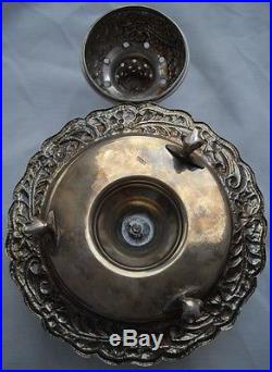Fine Middle Eastern Egyptian Solid Silver Islamic Incense Burner 352gr / 12oz