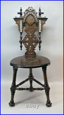 Fine Pair of Antique MIDDLE EAST PERSIAN Side Chairs c. 1930 antique