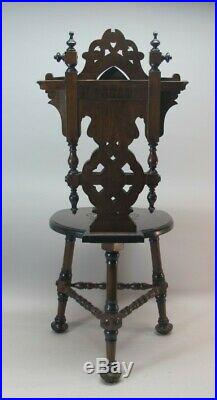 Fine Pair of Antique MIDDLE EAST PERSIAN Side Chairs c. 1930 antique