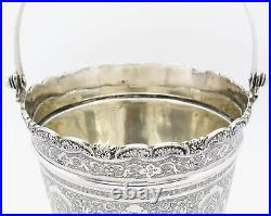 Fine Quality Antique Middle Eastern Islamic Solid Silver Handled Bucket Marked
