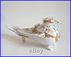 Fine antique Turkish opaline Beykoz glass bird