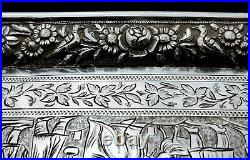 Finest Antique 19th C Persian Style Middle Eastern Islamic Solid Silver Dish #2
