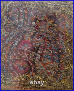 Framed Antique Persian Drawstring Purses Bags in Gilt Frame UU97