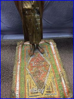 Franz Bergman Austrian Vienna Bronze Orientalist Ottoman Arab On Pray