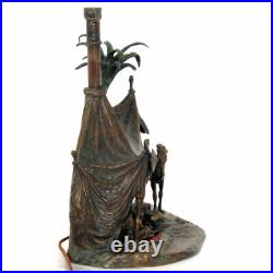 Franz Bergman Orientalist Bronze Lamp