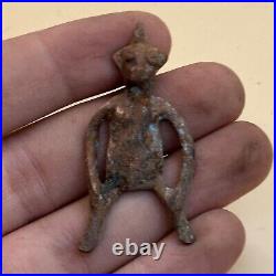 Genuine Ancient Near Eastern Bronze Anunaki Alien Amulet