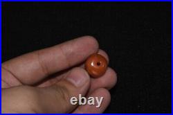 Genuine Ancient Round Middle Eastern Carnelian Stone Bead in Perfect Condition