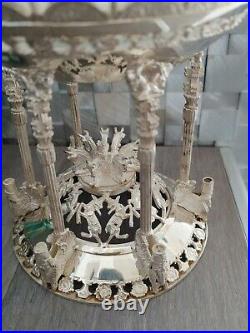 Genuine Large Middle Eastern 900 Silver Bowl Persepolis Takht Jamshid Design