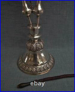 Huge 74 cm Antique Sterling Silver Islamic Indian Pipe Hookah Huqqa India