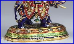 Indian Mughal 22k Karat Gold Figurine Desk Ornament Jaipur Enamel 2 Of 6