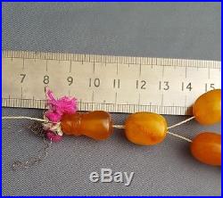 Islamic Natural Amber Tasbeeh Masbaha Rosary Worry Beads Chinese Hindu 33 Not Pr