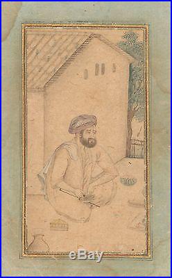 Indian Miniature Painting A Man preparing Paan, After Govardhan, Mughal, 18th
