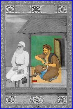 Indian Miniature Painting A Man preparing Paan, After Govardhan, Mughal, 18th