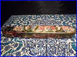 Islamic/ Middle Eastern, ANTIQUE PERSIAN LAQUERED QALAMDAN PEN BOX QAJAR 1850