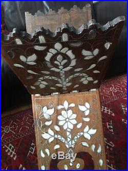 Islamic Ottoman Damascus Syrian Quran Koran Stand 19th century Turkey