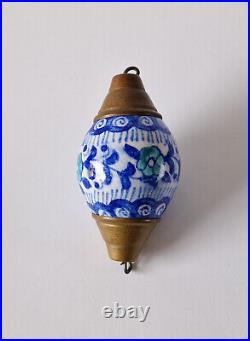 Kutahya ceramic egg, Ottoman, 12-18th century (free shipping)