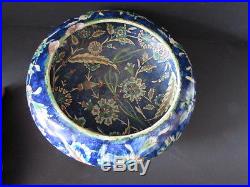 Large Antique Jerusalem / Armenian / Palestine / Iznik Pottery Bowl 19th Century