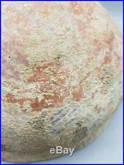 LARGER ANCIENT MIDDLE EASTERN PAINTED POTTERY BOWL c1000BCE