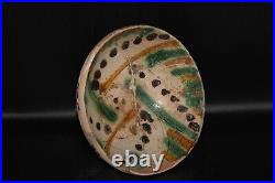 Large Ancient Medieval Central Asia Islamic Ceramic Bowl Circa 10th-12th Century