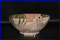 Large Ancient Medieval Central Asia Islamic Ceramic Bowl Circa 10th-12th Century