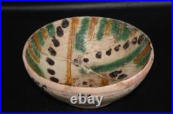 Large Ancient Medieval Central Asia Islamic Ceramic Bowl Circa 10th-12th Century