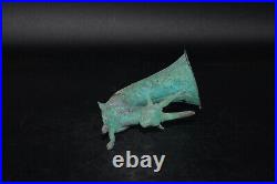 Large Ancient Near Eastern Bronze Rhyton Vessel in Forepart of an Stag