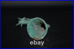 Large Ancient Near Eastern Bronze Rhyton Vessel in Forepart of an Stag