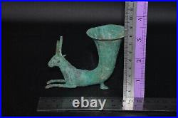 Large Ancient Near Eastern Bronze Rhyton Vessel in Forepart of an Stag