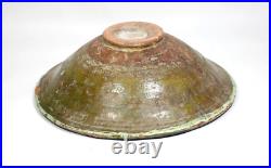 Large Antique 19th Century Middle East Islamic Earthenware Bowl