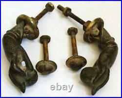 Large Antique Islamic Brass pair of Door knocker
