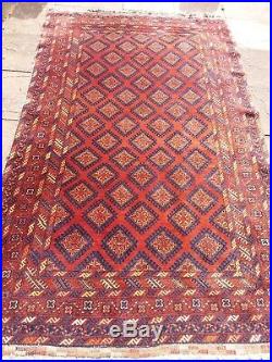 Large Middle Eastern Antique Woollen Hand Knotted Carpet