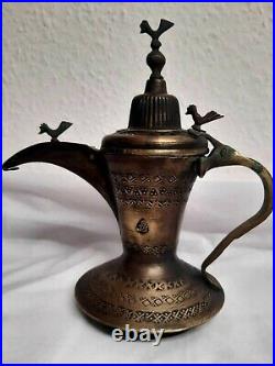 Lot of 6 Dallah Antiques Coffee Pot Copper Middle East Arabic Islamic Parsian