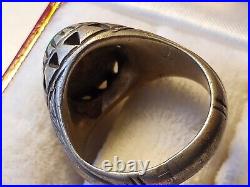 Lovely, Magical! Antique Middle Eastern Silver Ring #8 Nishapur Turquoise