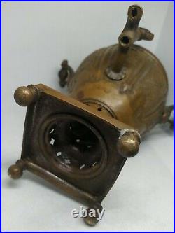 MINIATURE PERSIAN MIDDLE EASTERN ANTIQUE Arabic ISLAMIC SAMOVAR coal steam