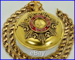 MUSEUM antique Ottoman Edward Prior&Barber Verge Fusee gild silver&enamel watch